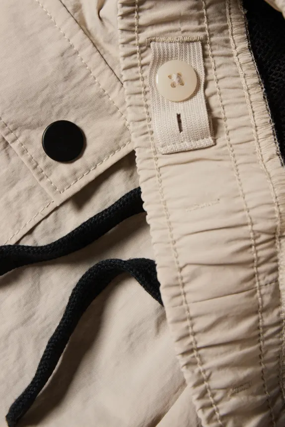 Thermal cargo trousers beige