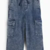 Cargo jeans - thermal jeans blue denim