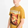 Skateboard - short sleeve T-shirt light orange