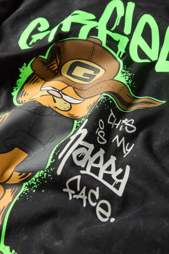 Garfield - short sleeve T-shirt black