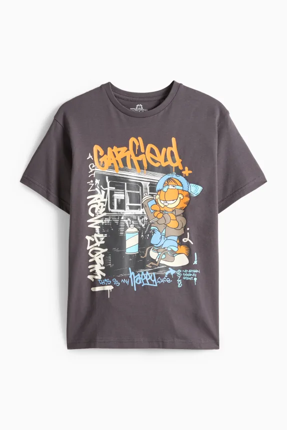 Garfield - short sleeve T-shirt dark gray