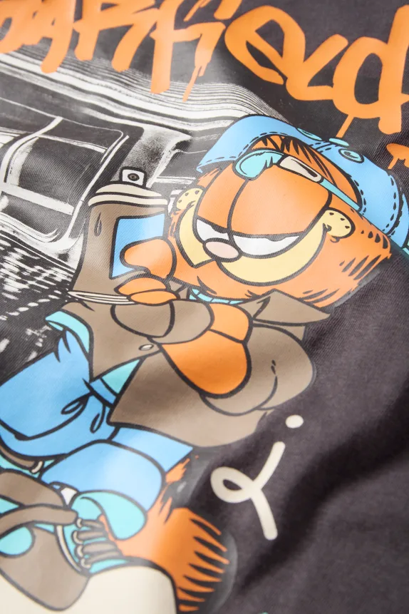 Garfield - short sleeve T-shirt dark gray