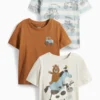 Multipack of 3 - tractor - short sleeve T-shirt light beige