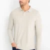 Polo shirt - slim fit light beige
