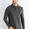 Polo shirt - slim fit dark gray