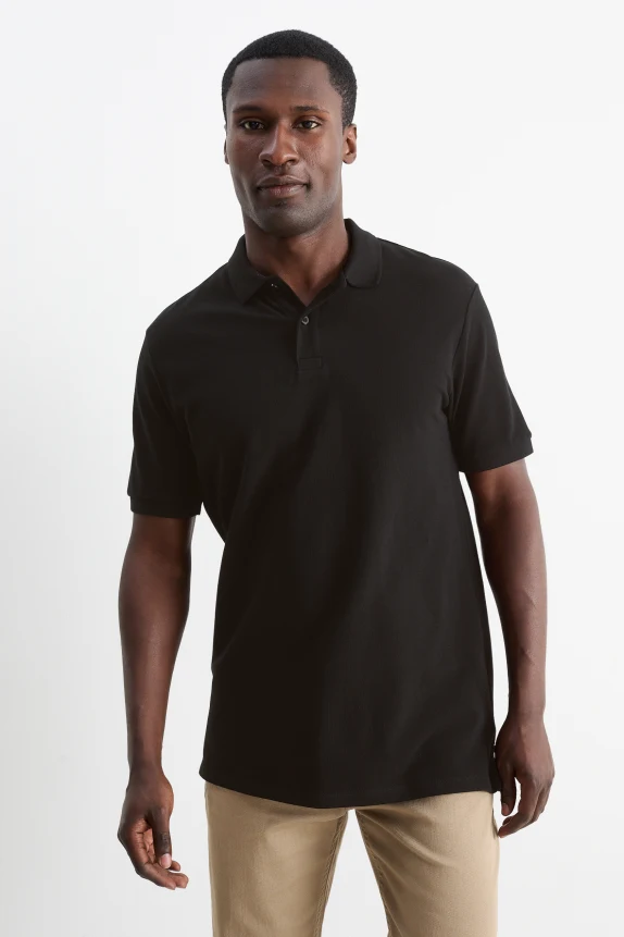 Polo shirt - regular fit black