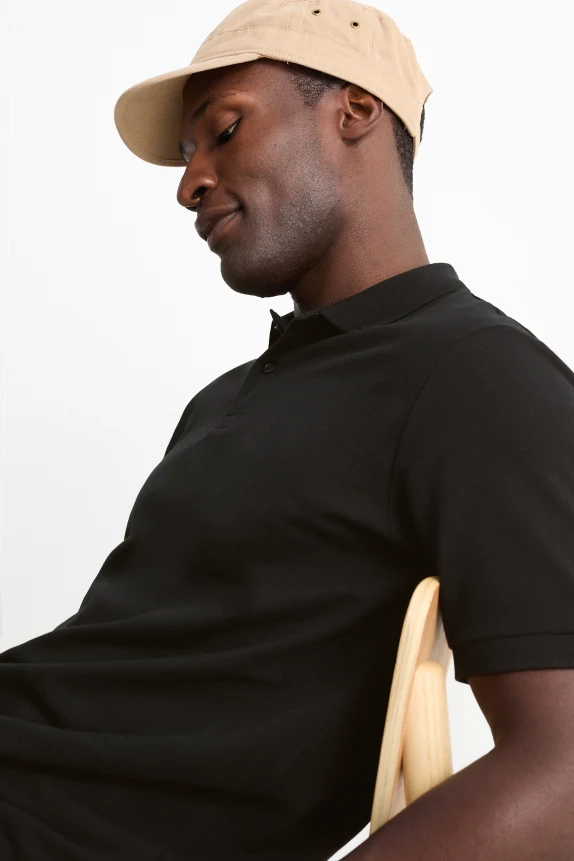 Polo shirt - regular fit black