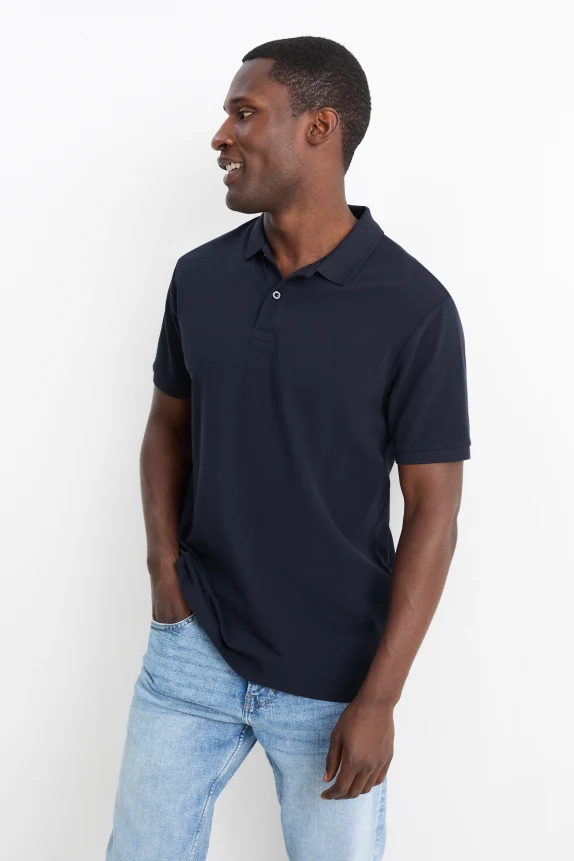 Polo shirt - regular fit dark blue