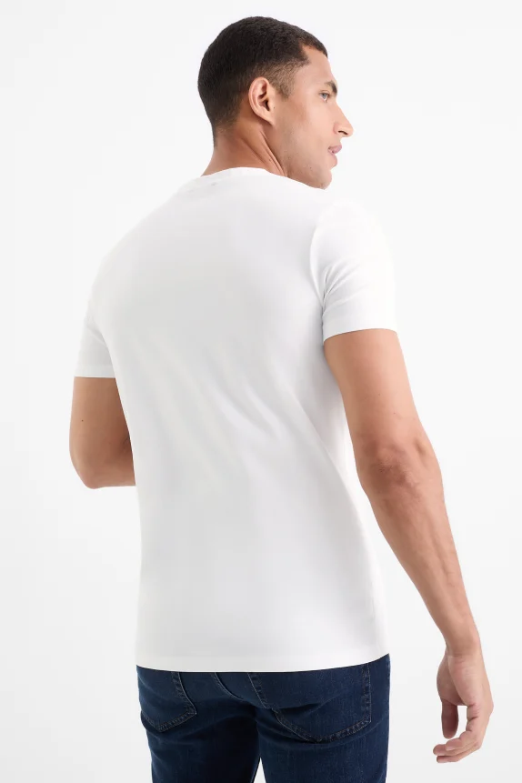 T-shirt - slim fit - Flex white