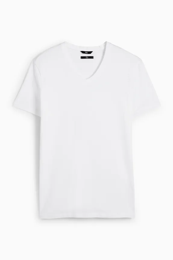 T-shirt - slim fit - Flex white