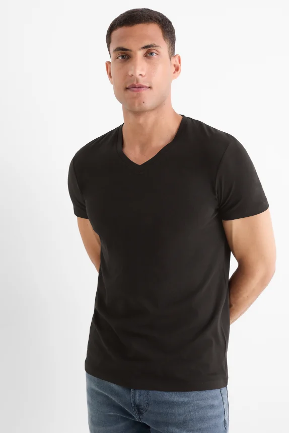 T-shirt - slim fit - Flex black