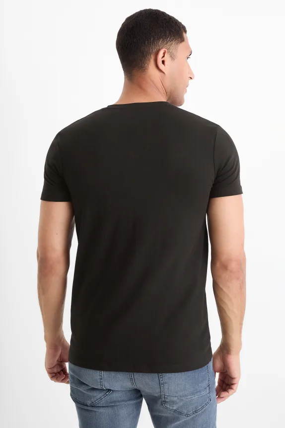 T-shirt - slim fit - Flex black