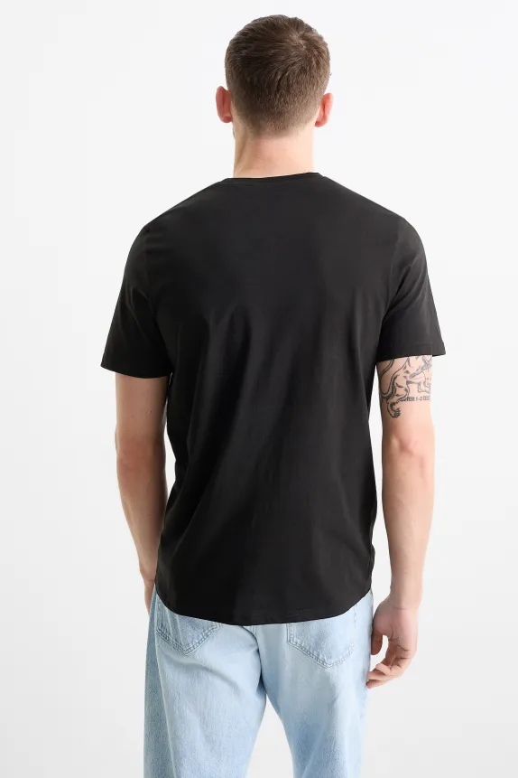 Multipack of 5 - T-shirt - regular fit black