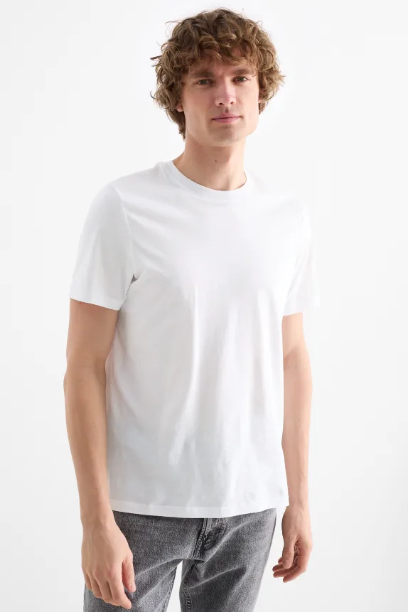 Multipack of 5 - T-shirt - regular fit white