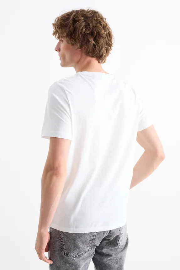 Multipack of 5 - T-shirt - regular fit white
