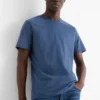 T-shirt - regular fit blue-melange