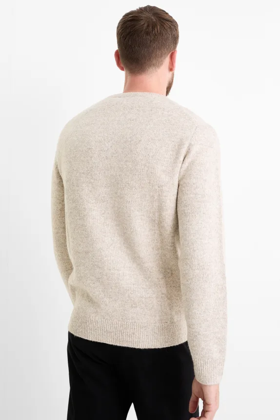 Jumper light gray-melange