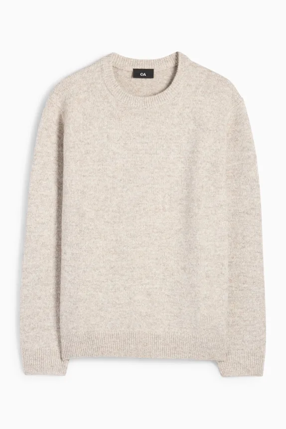 Jumper light gray-melange
