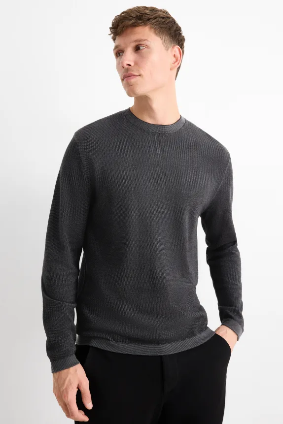 Jumper - textured black