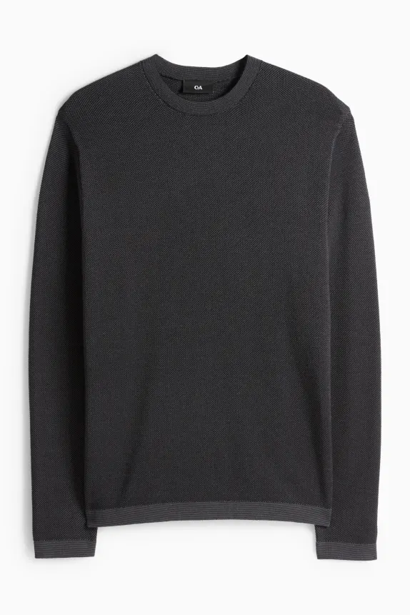 Jumper - textured black