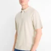 Polo shirt - relaxed fit beige