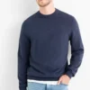 Fine knit jumper dark blue