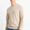 Fine knit jumper light beige