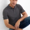 Polo shirt - regular fit dark gray