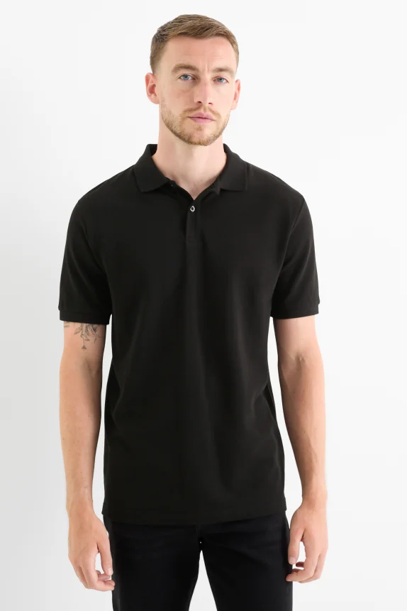 Polo shirt - regular fit black