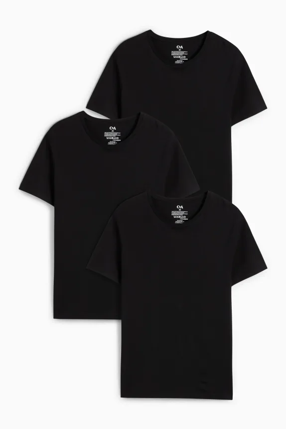 Multipack of 3 - vest black