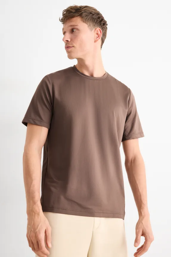 Active T-shirt - regular fit khaki