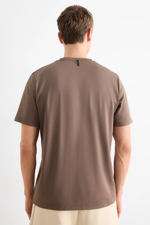 Active T-shirt - regular fit khaki