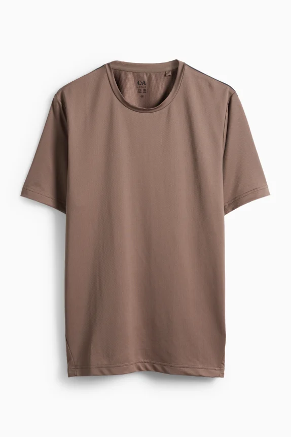 Active T-shirt - regular fit khaki