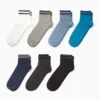 Multipack of 7 - short socks gray