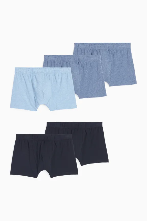 Multipack of 5 - trunks dark blue