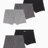 Multipack of 5 - trunks gray / black