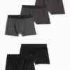 Multipack of 5 - trunks dark gray
