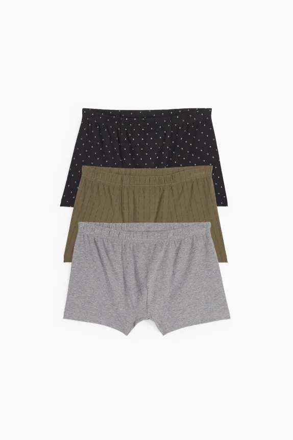 Multipack of 3 - trunks green / gray