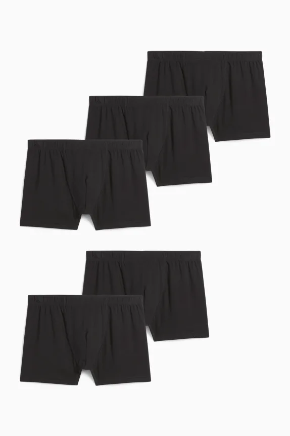 Multipack of 5 - trunks black