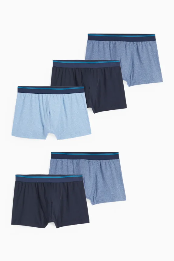 Multipack of 5 - trunks blue