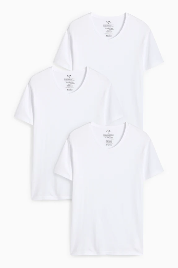 Multipack of 3 - vest white