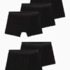 Multipack of 5 - trunks black
