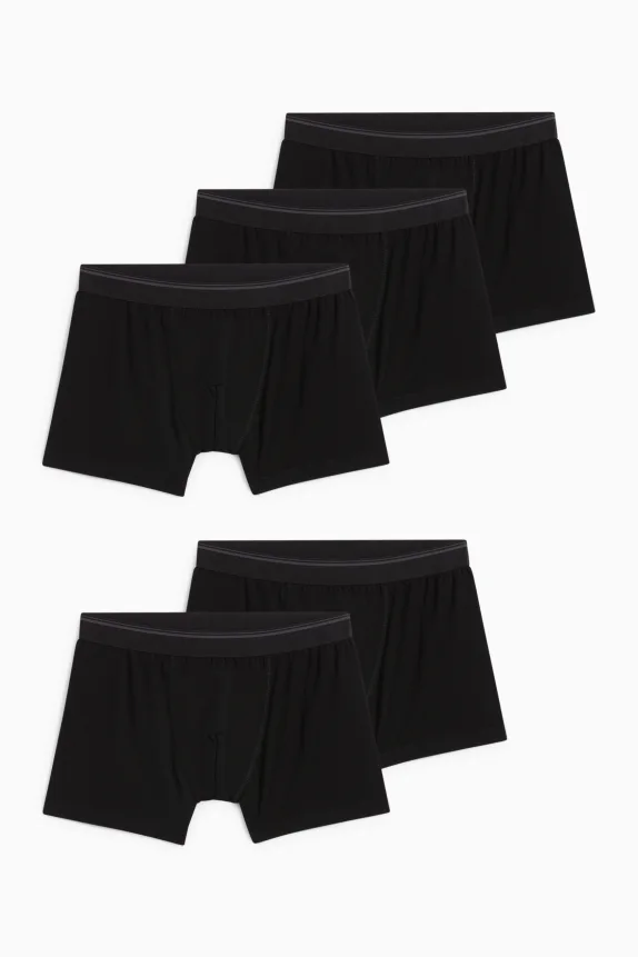 Multipack of 5 - trunks black
