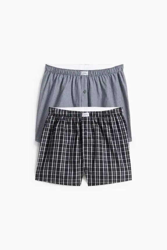 Multipack of 2 - boxer shorts - woven black