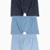 Multipack of 3 - trunks - striped blue