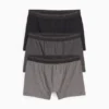Multipack of 3 - trunks dark gray