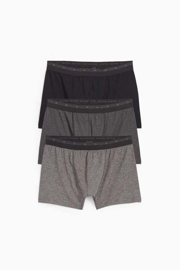 Multipack of 3 - trunks dark gray