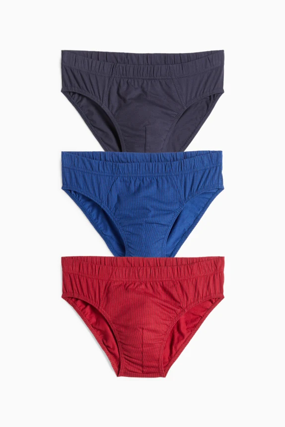 Multipack of 3 - briefs red / blue