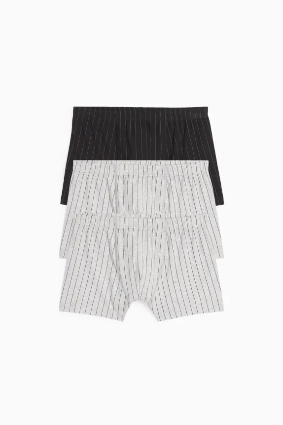Multipack of 3 - trunks - striped gray