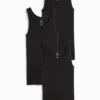 Multipack of 3 - vest - skinny rib black